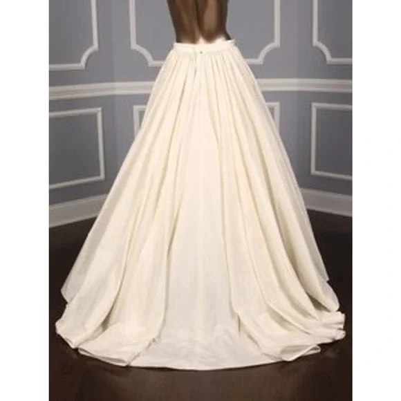 Lea-Ann Belter Grace 100% Silk Ballgown Full Formal Wedding Skirt Bridal 8 - Picture 6 of 9